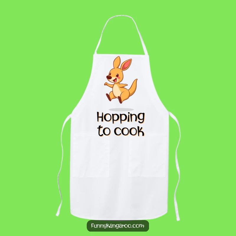 Funny Bouncing Kangaroo Apron - Hilarious Cartoon Kitchen Wear Gift
