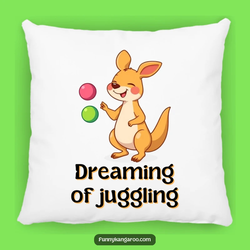 Funny Kangaroo Juggling Pillow, Soft Cartoon Comfort for Cozy Laughs