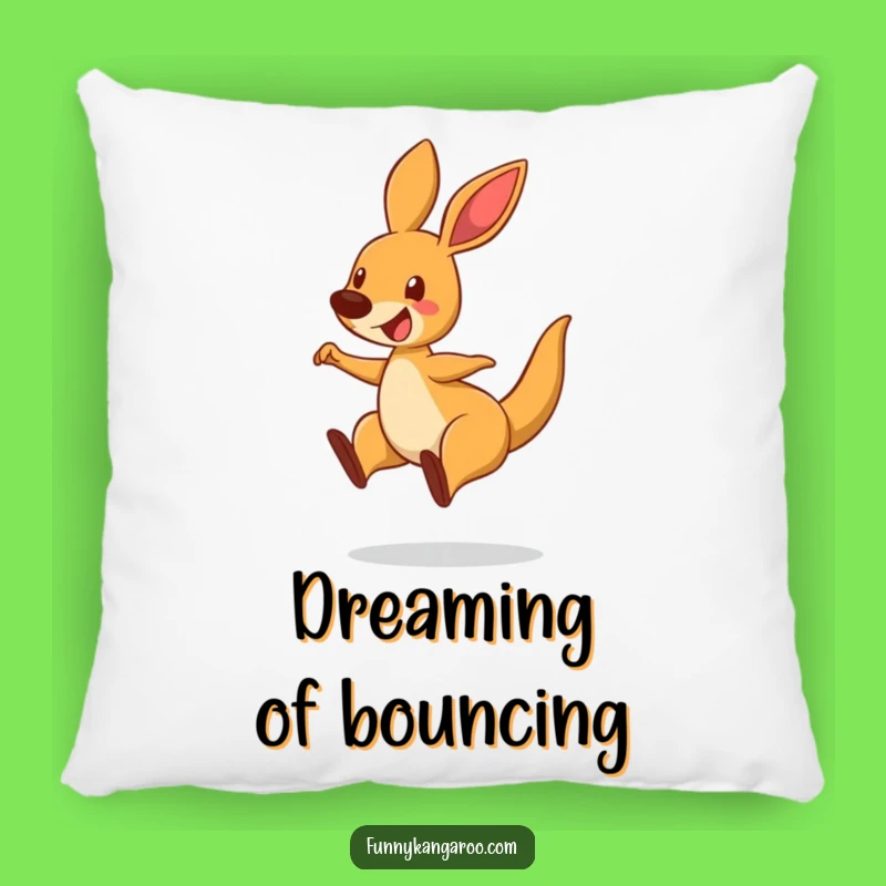 Funny Bouncing Kangaroo Pillow - Cozy & Hilarious Cartoon Decor Gift