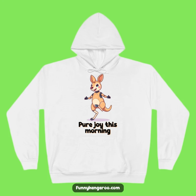 Funny Jubilant Kangaroo Bot Hoodie: Bouncy Hop Comfort, Robot Warmth, Hilarious!