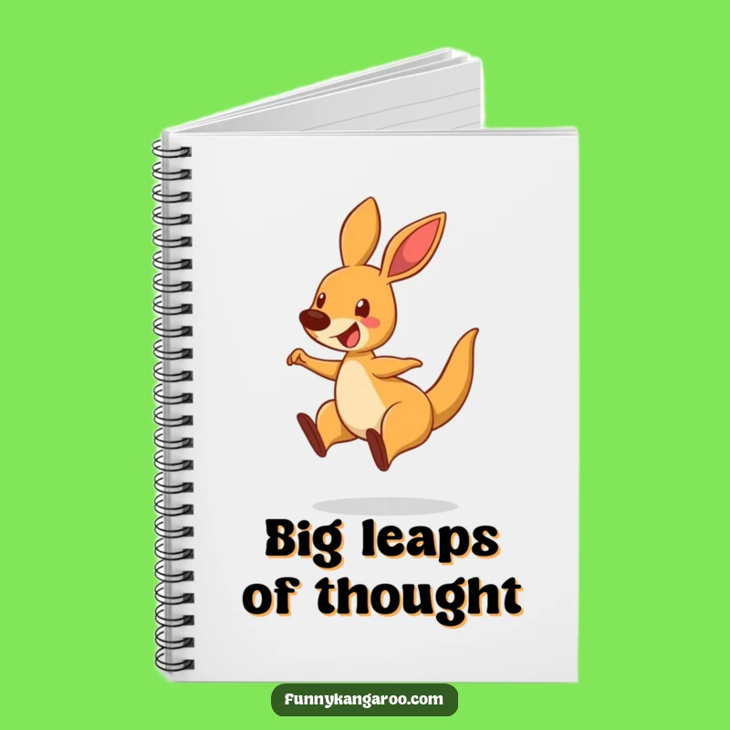 Funny Bouncing Kangaroo Notebook - Hilarious Cartoon Journal for Ideas Gift