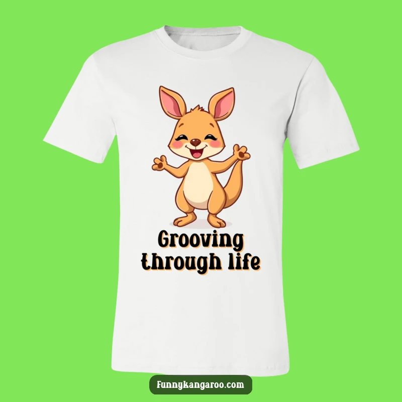 Funny Kangaroo Dancing T-Shirt, Comical Cartoon Moves for Fun Lovers