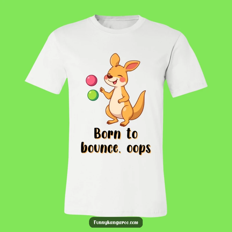 Funny Kangaroo Juggling T-Shirt, A Comical Cartoon Gift for Joyful People