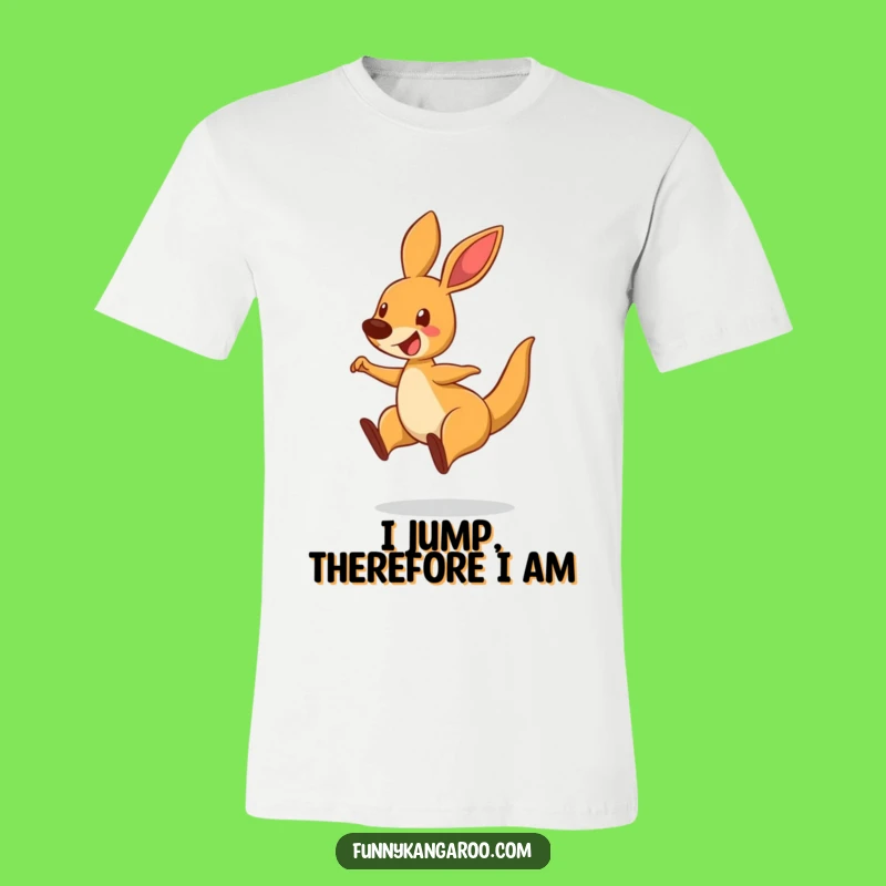 Funny Bouncing Kangaroo T-Shirt - Hilarious Cartoon Animal Apparel Gift