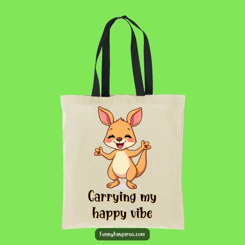 Funny Kangaroo Dancing Tote Bag, Stylish Cartoon Accessory for Good Times