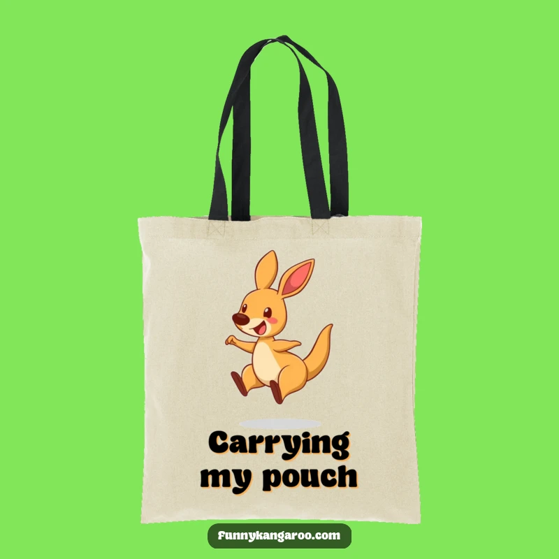Funny Bouncing Kangaroo Tote Bag - Stylish & Hilarious Cartoon Animal Accessory Gift